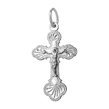 Подвеска крест из серебра — арт. 000-297575