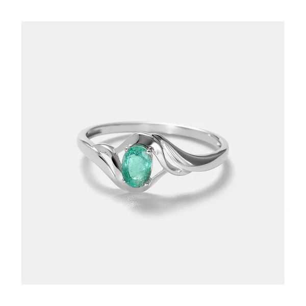 Серебряное кольцо с изумрудом — арт. 10321-000292