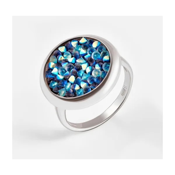 Кольцо из серебра с кристаллами swarovski — арт. 000-310922