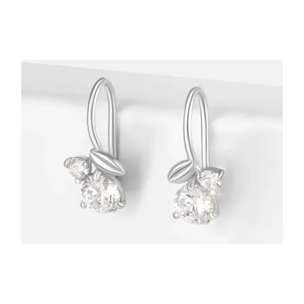 Серьги детские из серебра с фианитами — арт. 000-396024