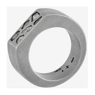 Кольцо из серебра с синтетическими алмазами Crescent Plane Ring Parts of Four Poison Drop — модель nvfxs5c — фото 7