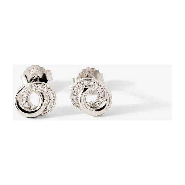 Серьги из серебра с фианитами — модель sdaeg4v