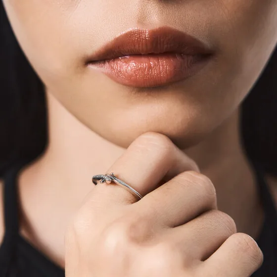 Кольцо из серебра с муассанитом — модель ksgs74g