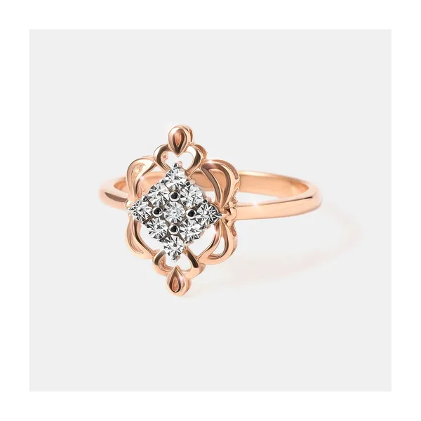 Серебряное кольцо с бриллиантом
