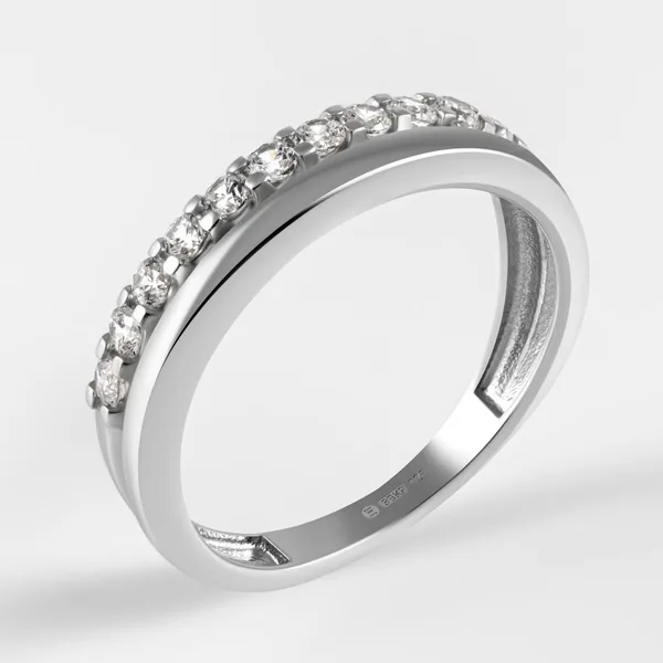 Кольцо из серебра с фианитами — арт. 000-387116