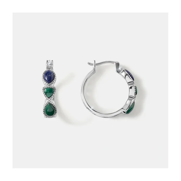 Серьги из серебра 925 пробы с лазуритом — арт. 10522-006452