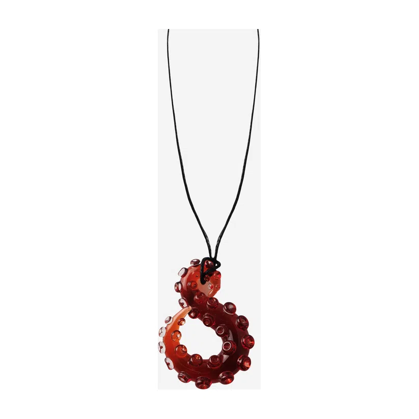 Красная подвеска из боросиликатного стекла Sunstone Tentacle 78glass Poison Drop — модель hmj929t — фото 2