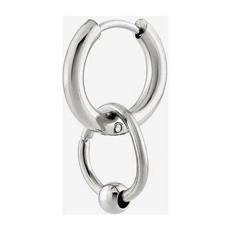 Серебристая моносерьга с бусиной Hand Around Poison Drop — модель 8u4aky6 — фото 3