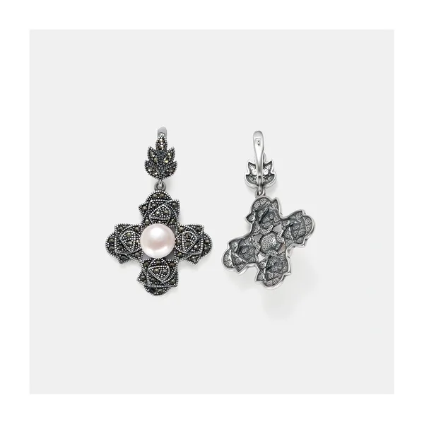 Серебряные серьги с жемчугом — арт. 10522-001661
