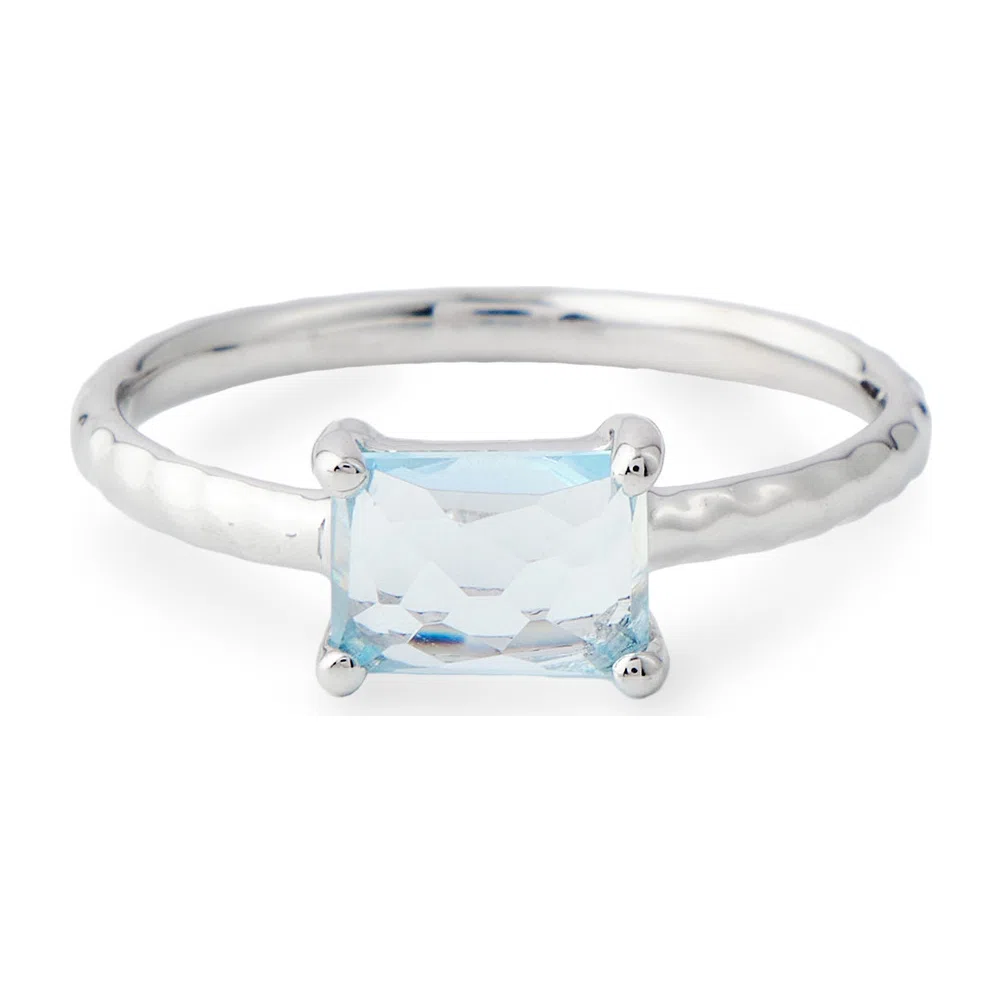 Серебряное кольцо с топазом-подушкой Wisteria Gems Poison Drop — модель 7irr76f