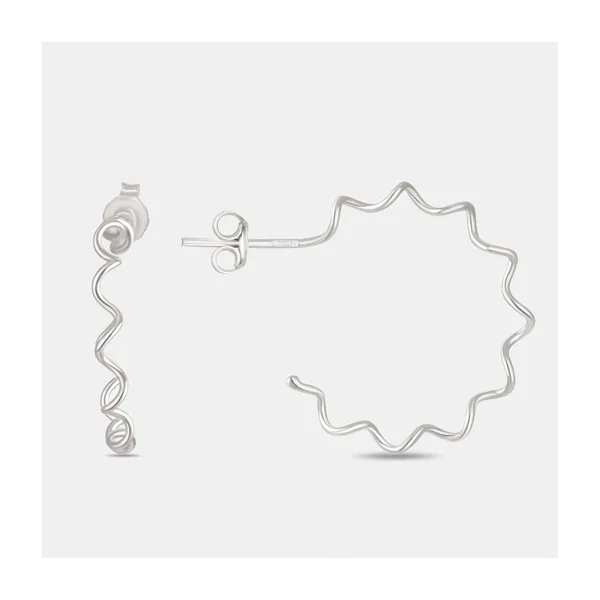 Серьги гвоздики из серебра — арт. 000-397011