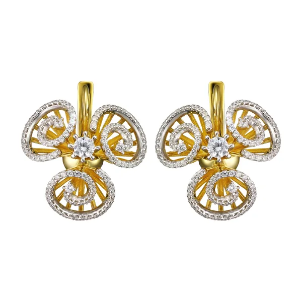 Серебряные серьги с фианитами — арт. 2077922
