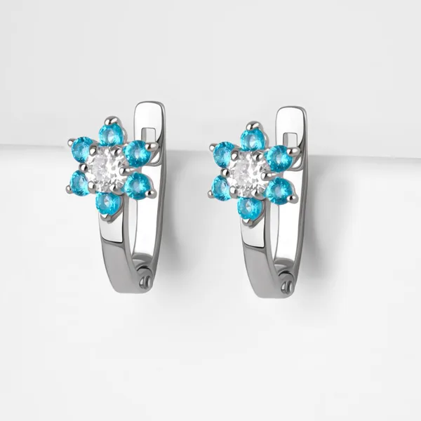 Серьги детские из серебра с фианитами — арт. 000-330732