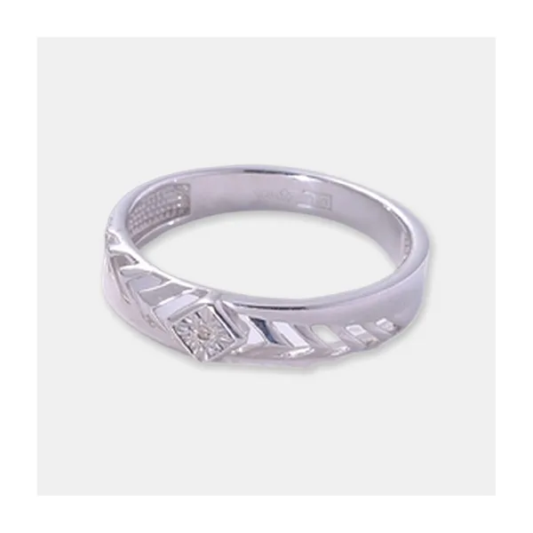 Серебряное кольцо с бриллиантом — арт. 10321-000284