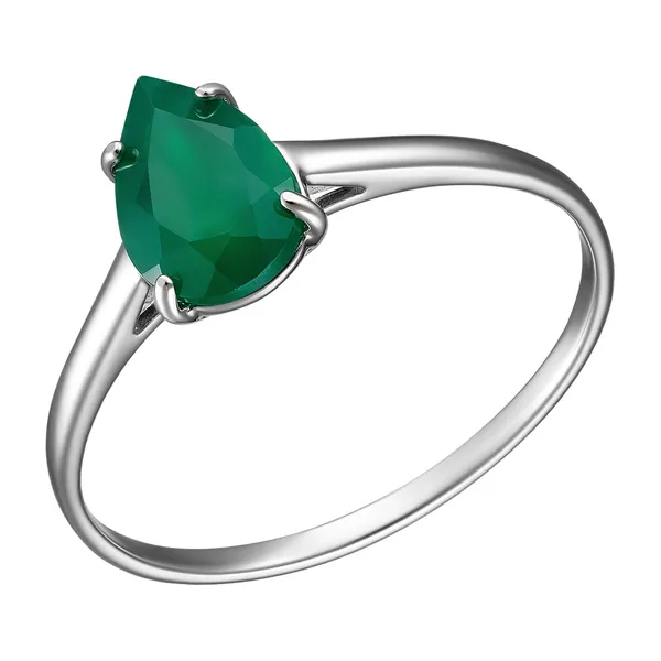 Серебряное кольцо с агатом