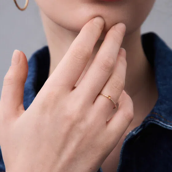 Кольцо из золота с желтым сапфиром Sapphire Ring Lovelavka Poison Drop — модель td4xgb5 — фото 2