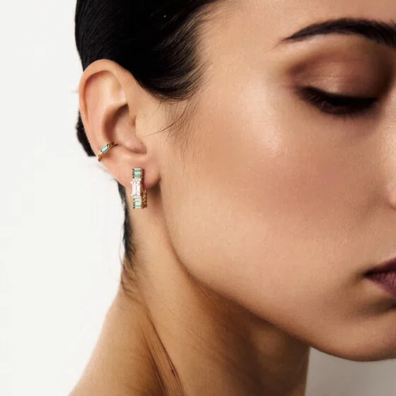 Серьги средней длины Herald Percy Diamonds Poison Drop — модель bheqsjn — фото 3