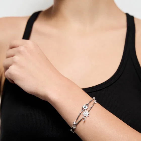 Серебристый браслет с кристаллом CHAKRA Brosway Poison Drop — модель va3zmkg — фото 3