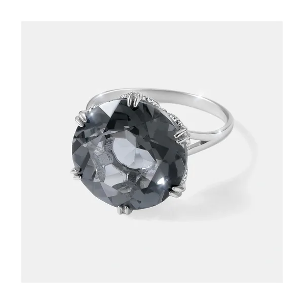 Серебряное кольцо с горным хрусталем — арт. 10322-005873