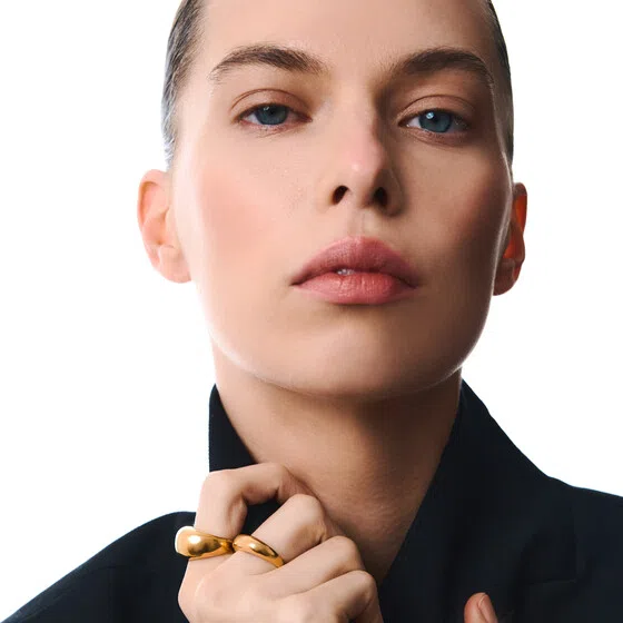 Позолоченное кольцо Kate из серебра с черным бриллиантом LITTLE BLACK Poison Drop — модель 93ebtbt — фото 2