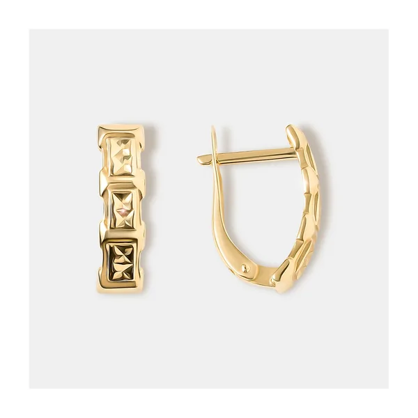 Серьги из желтого золота — арт. 10519-000886