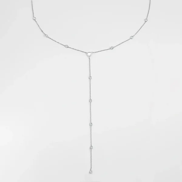 Колье из серебра с фианитами — арт. 000-395086