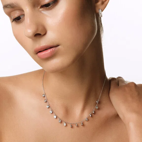 Колье с подвесами из серебра с фианитами SKYE Poison Drop — модель vjnxng6 — фото 3