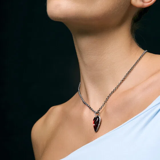 Кулон с маленьким сердцем мухомор POISONED HEARTS Poison Drop — модель fe7jzfv — фото 2
