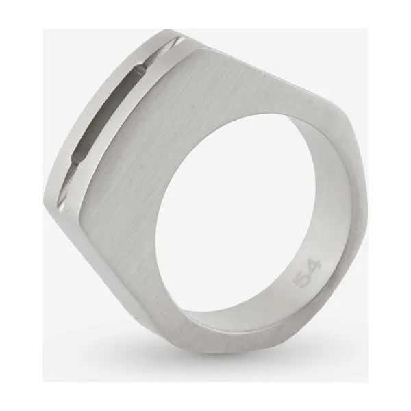 Серебристое кольцо Grill — модель d17epfu