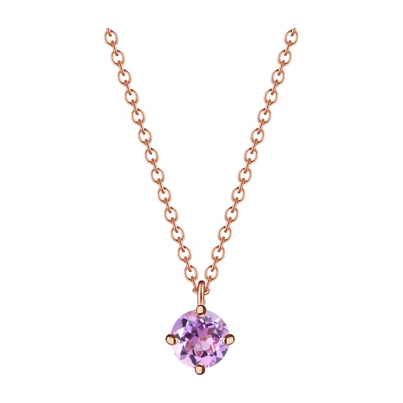 Подвеска Cartoon baby колье с аметистом (Серебро 925 Вставки: 1 Аметист 0,08) Moonka Poison Drop — модель udt99f4 — фото 2