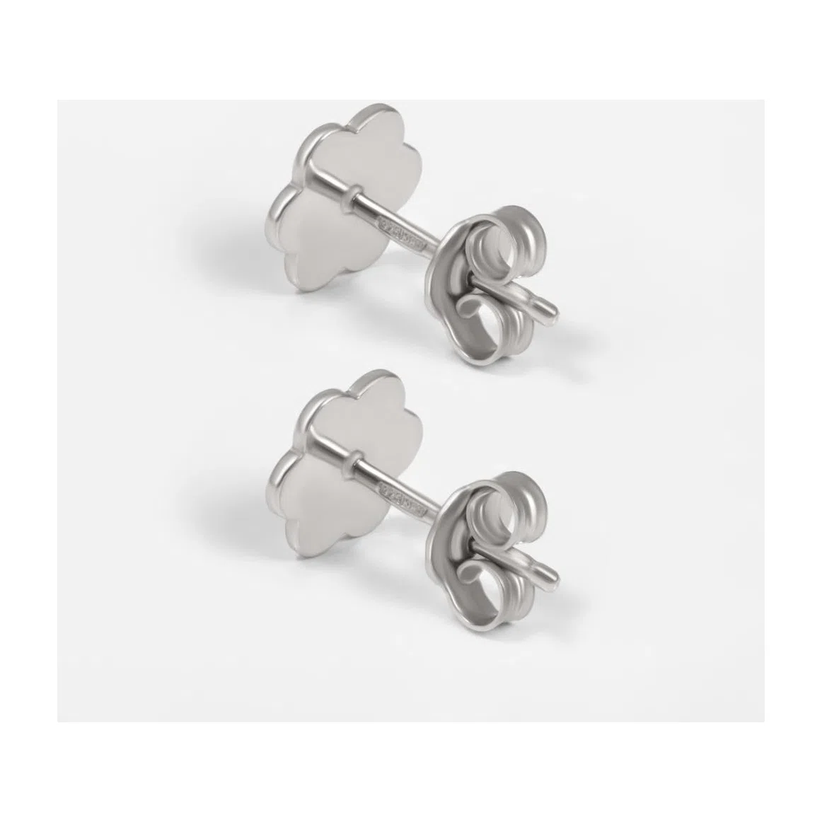 Серьги гвоздики из серебра Krastsvetmet Наше золото, арт. 000-397026 — фото 3