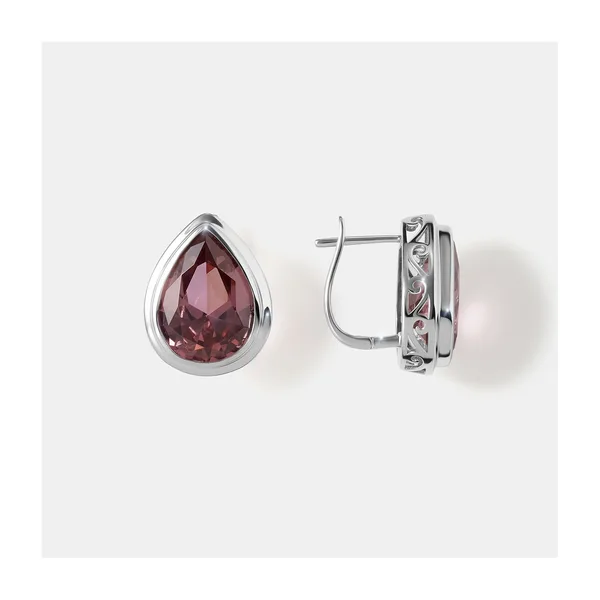 Серебряные серьги с султанитами — арт. 10523-000467