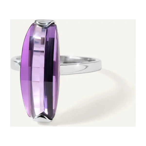 Серебряное кольцо с аметистом — арт. 10322-004671