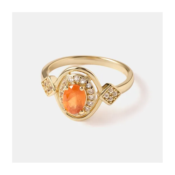 Серебряное кольцо с вульфенитом — арт. 10322-003493