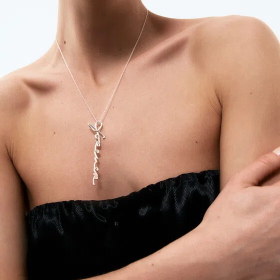 Колье с подвеской из серебра со словом «Forever» с цепочкой Lovelavka Poison Drop — модель 95cwcd7 — фото 2