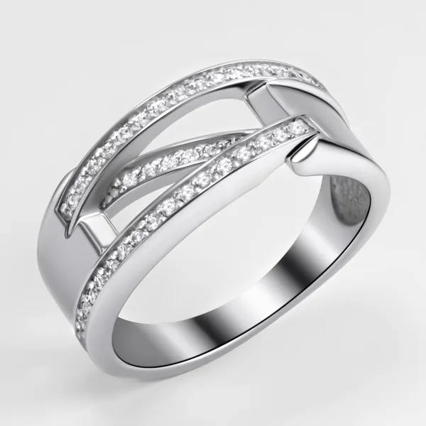 Кольцо из серебра с фианитами — арт. 000-399229