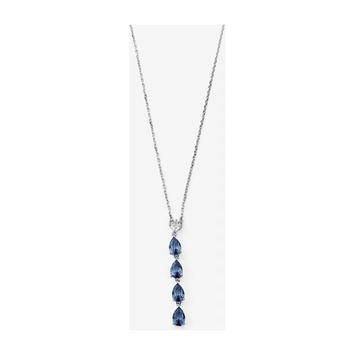 Подвеска Колье из серебра с фианитами FREEDOM BLUE FANCY of Brosway Poison Drop — модель jh6k1g9 — фото 2