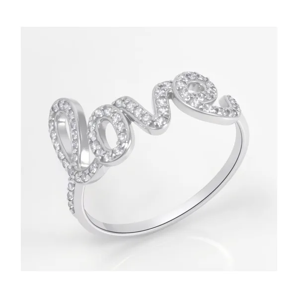 Кольцо из серебра с фианитами — арт. 000-399981