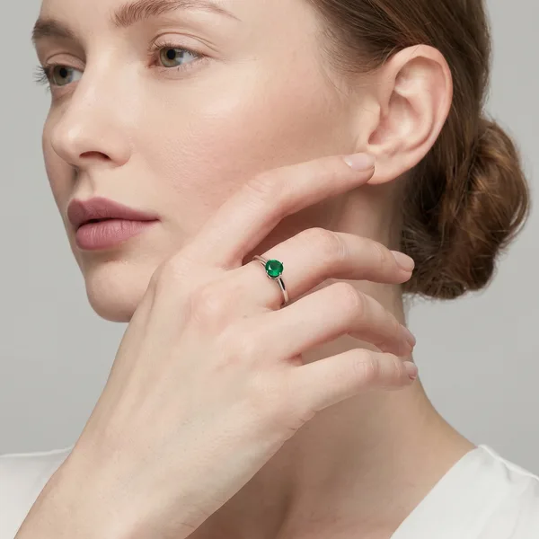 Серебряное кольцо с агатом — арт. 10322-000859