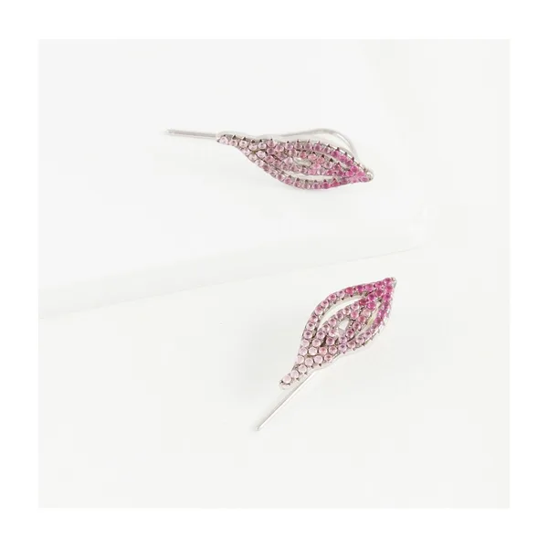 Серьги из серебра с фианитами — арт. 000-344361