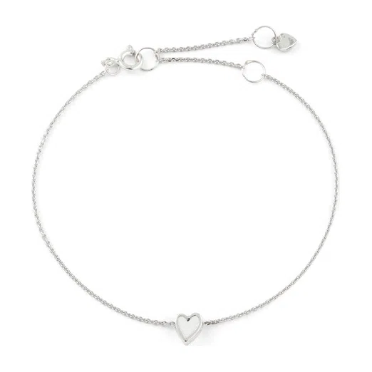 Браслет сердца эмаль белая УРА jewelry Poison Drop — модель nhv5vtc — фото 2