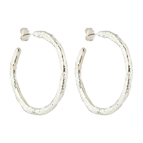 Серьги-кольца из ювелирного сплава — модель c15dqt5