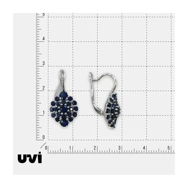 Серебряные серьги с аметистами — арт. 10521-001481