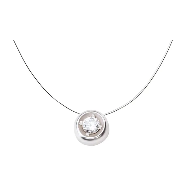 Колье из серебра с фианитами — арт. 000-327262