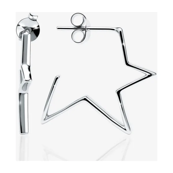 Серьги гвоздики из серебра — арт. 000-404522