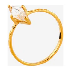 Позолоченное кольцо из серебра с кристаллами Wisteria Gems Poison Drop — модель 3gjezsy — фото 2