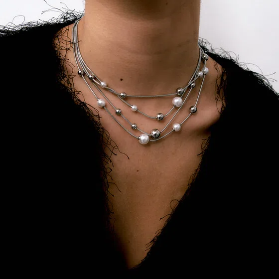 Колье из стали с жемчужными бусинами PERFECT Brosway Poison Drop — модель 1mi9v35 — фото 3