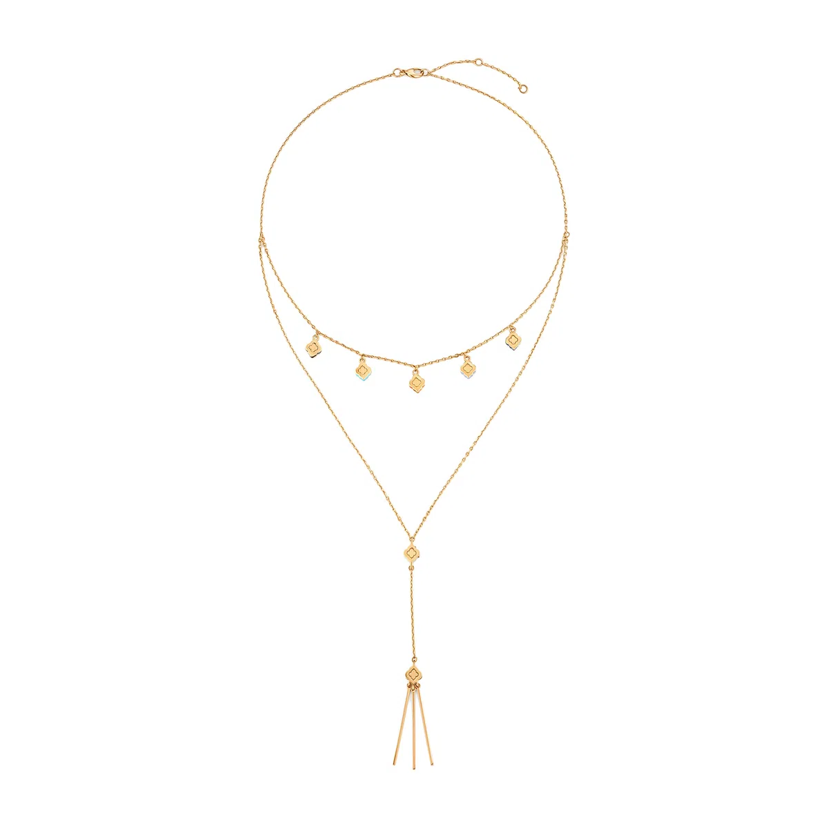 Серебряное колье-галстук Марокко с позолотой LUTA Jewelry Poison Drop — модель mbavc6f