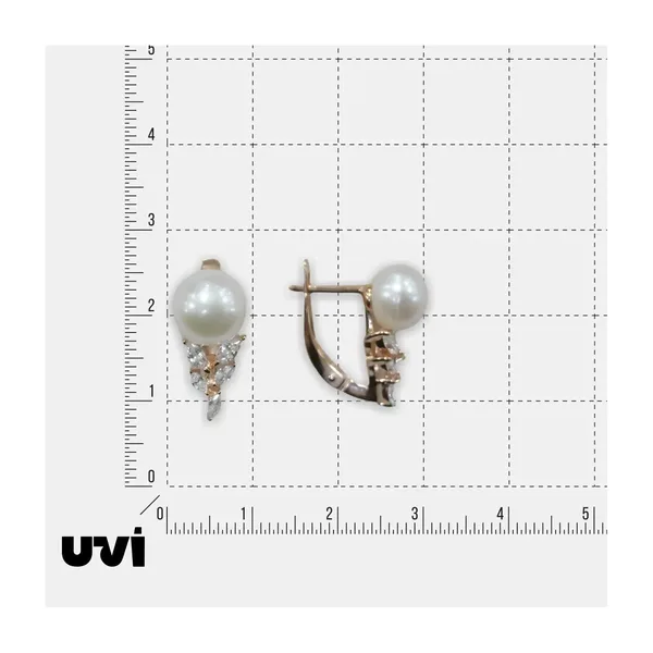 Серебряные серьги с жемчугом — арт. 10522-006874