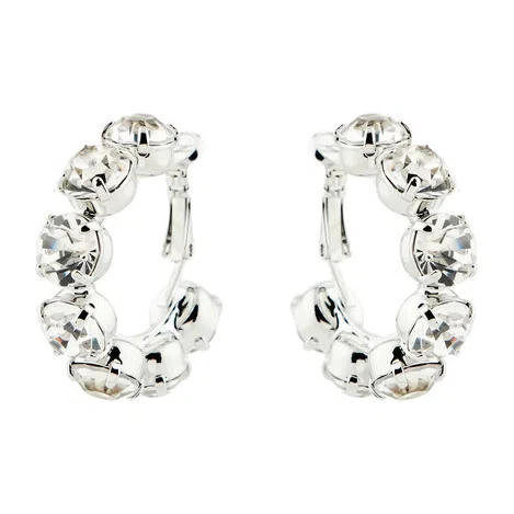 Серьги «Маленькие хупы с кристаллами» Herald Percy Poison Drop — модель giany5u — фото 2
